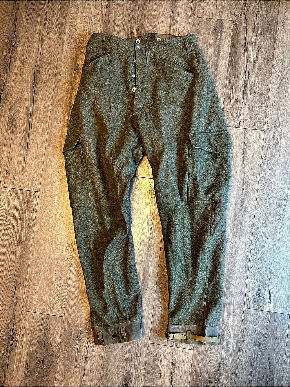 Swedish WWII Military Swedish Army Wool Field Trousers Olive